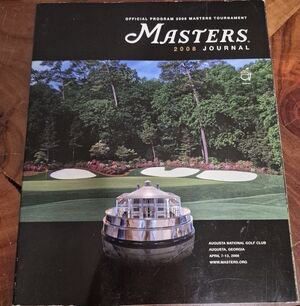Masters Memorabilia 2008 Masters Journal Official Program